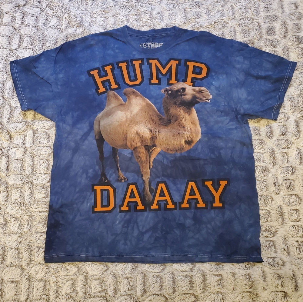 Mens Tie Dye Hump Day T-shirt Sz XL - Picture 1 of 2
